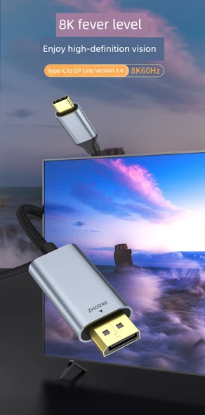 USB-C'den DP 1.4 Adaptör Kablosu - 9