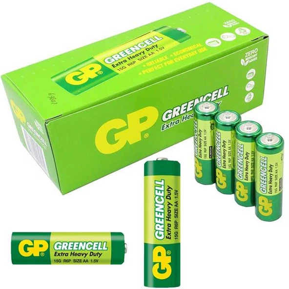 GP 15G-2S4 Greencell R6P 40'lı AA Kalem Pil ürün görseli