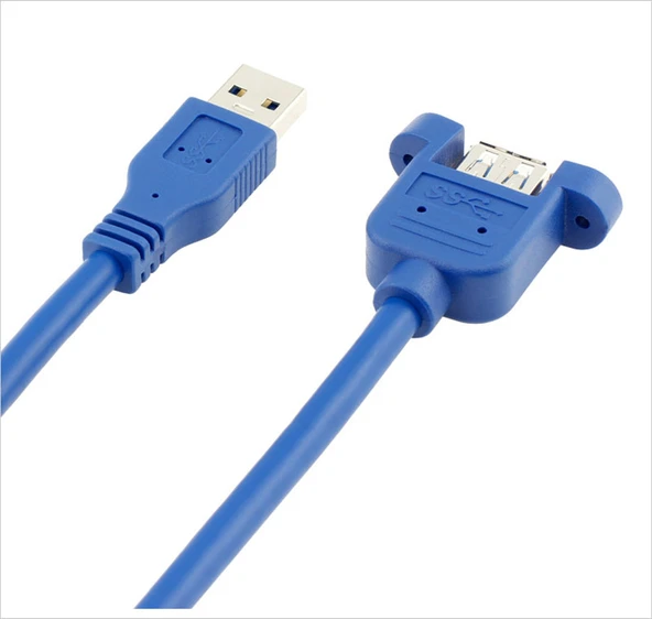 USB 3.0 Uzatma Kablosu - 0.5m Mavi - 10