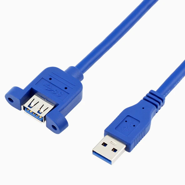 USB 3.0 Uzatma Kablosu - 0.5m Mavi - 3