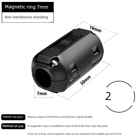 USB 2.0 Uzatma Kablosu - 3M - Manyetik Yüzük (2)