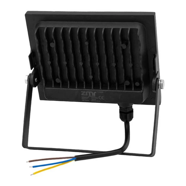 Zmr 30 Watt 6500k Ip66 150* Işık Açısı 220 Volt Siyah Slim Kasa Led Projektör - 2