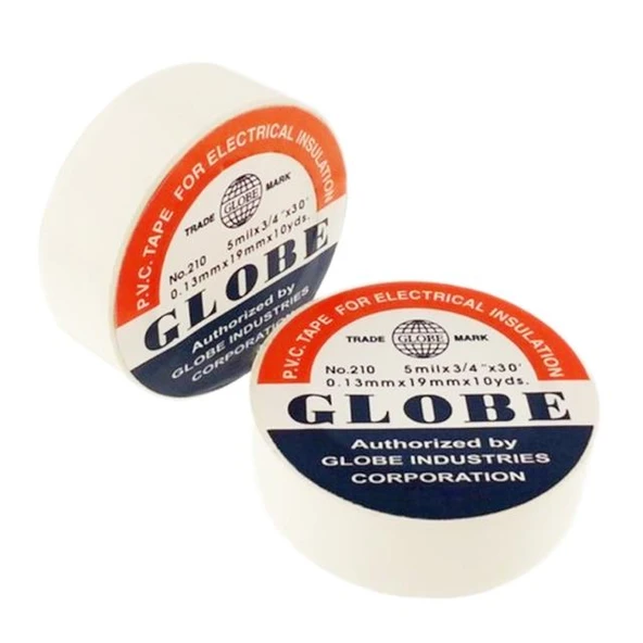 Globe 0.13Mmx19Mm İzole Bant 10'lu Beyaz ürün görseli