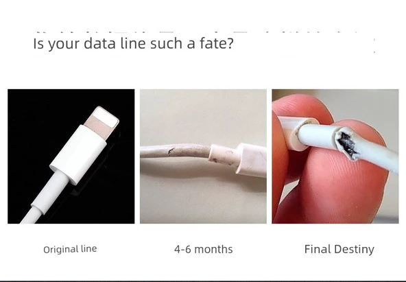 USB Kablo Koruyucu Kılıf - 6 Paket - Açık Mavi - 9