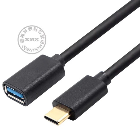Type-C'den USB 3.0 Adaptör Kablosu - 1M - Altın Kaplama Düz Uç