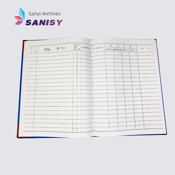 Sert Kabuklu Belge Düzenleyici Defter - Mavi - 100 Sayfa - 4