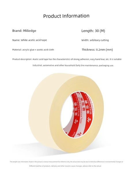 Kablo Onarım Bandı - 5mm x 30m Beyaz İzolasyon Bandı - 7