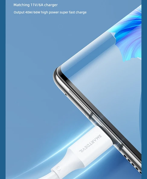 USB Type-C Kablo - 2m - Siyah - 5A Süper Hızlı Şarj - Yeni Güncelleme Dayanıklı - 30 Dakikada 86% - 1 Alana 1 Bedava - 9