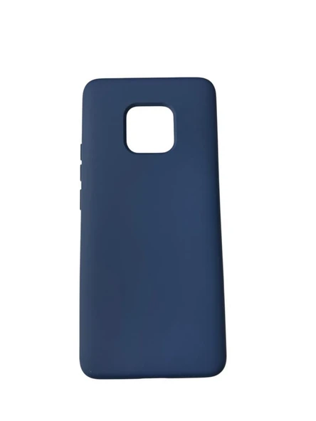 Mate 20 Pro ile Uyumlu Cappy Silikon Kılıf Lacivert - Resim 2