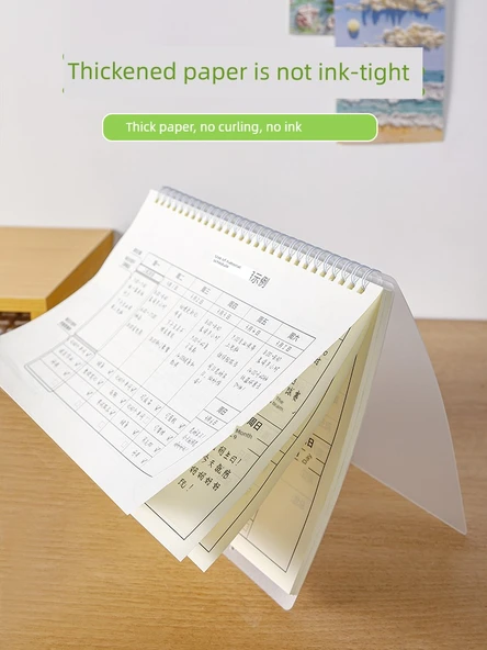 2024 Haftalık Planlayıcı Masa Takvimi Not Defteri - A5 Spiral Kitap - 4 Kitap - 4