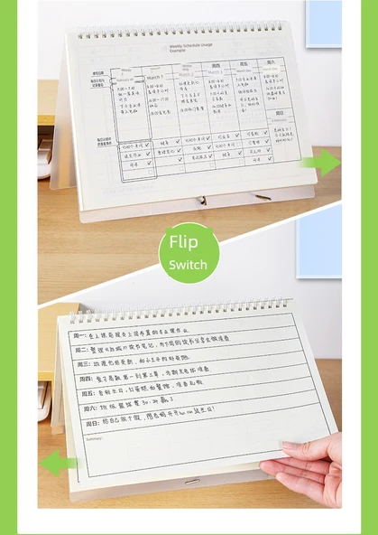 2024 Haftalık Planlayıcı Masa Takvimi Not Defteri - B5 Haftalık Plan - 4 Kitap - Resim 12