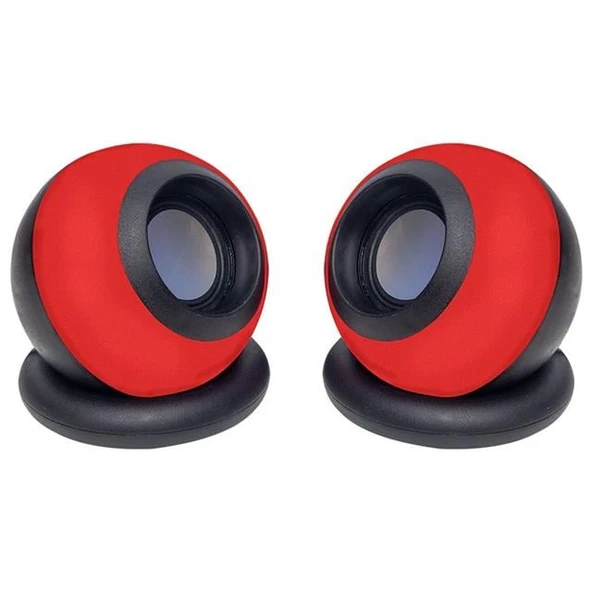 MagicVoice D-08L 1+1 USB Mini Oval Hoparlör - Speaker (2*3 Watt - 4 Ohm) - 2