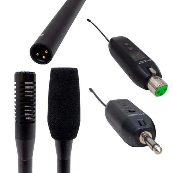 Magicvoice Mv-19603 UHF Kablosuz Kamera Uyumlu Mikrofon - 2