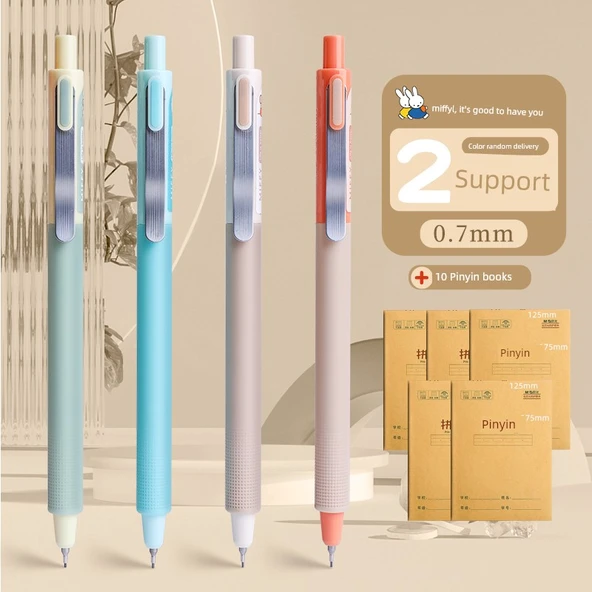 Miffy Mekanik Kalem 0.7mm - 2+10 Pinyin Kitapları (Model 1)