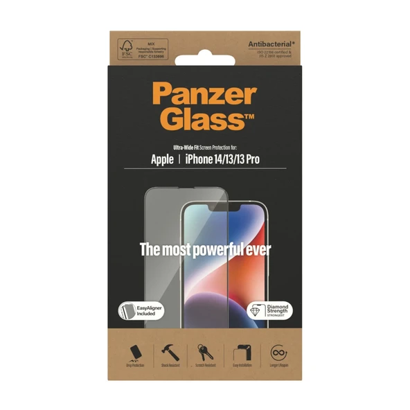 PanzerGlass iPhone 14 UWF Şeffaf Cam Ekran Koruyucu - 5