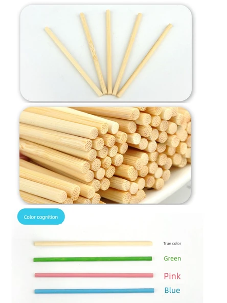 Matematik Sayma Çubukları - [Geliştirilmiş Malzeme] 500 Adet/1 Varil - 3
