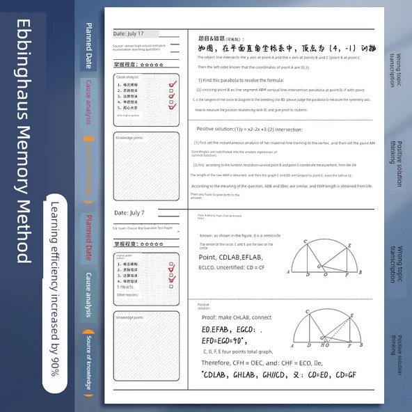 Okul Konu Defteri - Matematik 3 + Kimya - 5