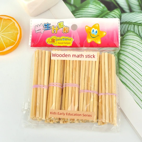 Matematik Sayma Çubukları - [Geliştirilmiş Malzeme] 500 Adet/1 Varil - 12