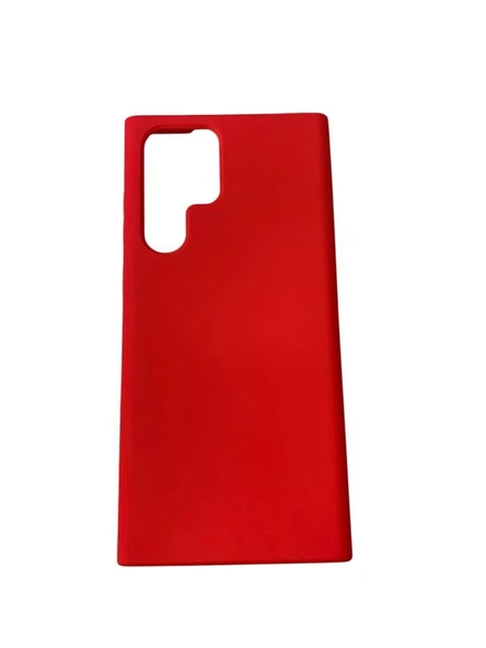 Galaxy S22 Ultra ile Uyumlu Cappy Silikon Kılıf Kırmızı - 2