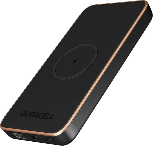 Duracell 10.000Mah Wireless Powerbank CORE10 Pd 25W (USB-A, USB-C) - Siyah ürün görseli 1