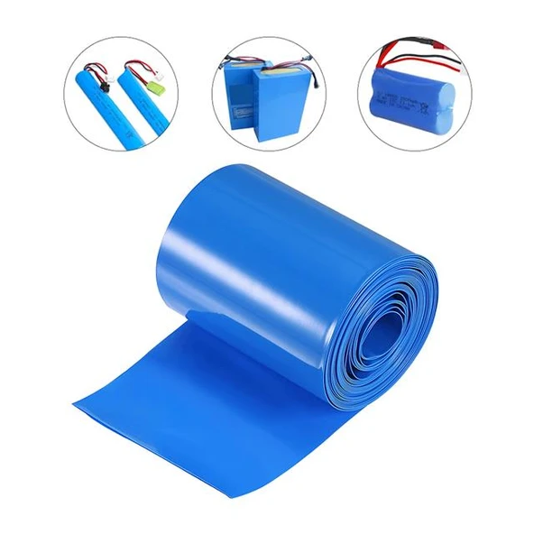 PowerMaster 18650 1 Metre 500Mm PVC Shrink Isı İle Daralan Pil Yalıtım Klıfı