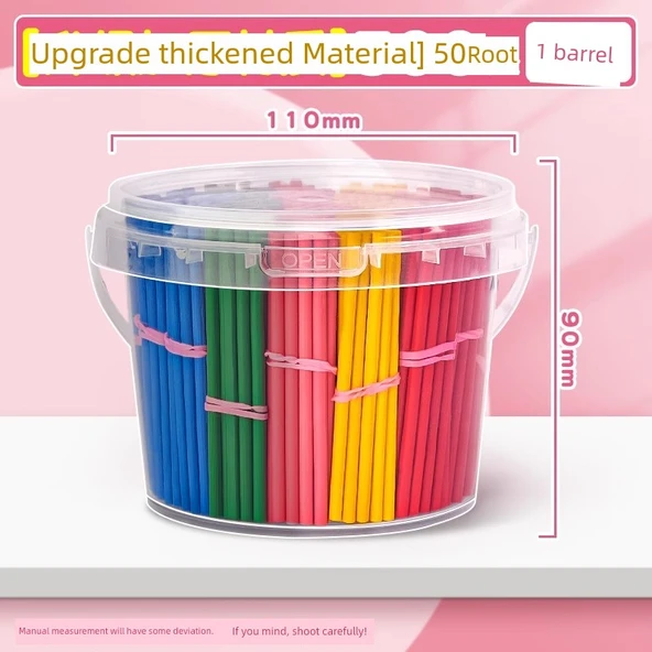 Matematik Sayma Çubukları - [Geliştirilmiş Malzeme] 500 Adet/1 Varil