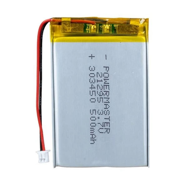 PowerMaster 303450 3.7 Volt 500 Mah Lityum Polimer Pil ürün görseli
