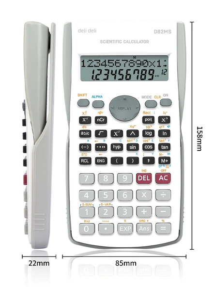 Bilimsel Hesap Makinesi - Koyu Mavi - HD Büyük Ekran - 4