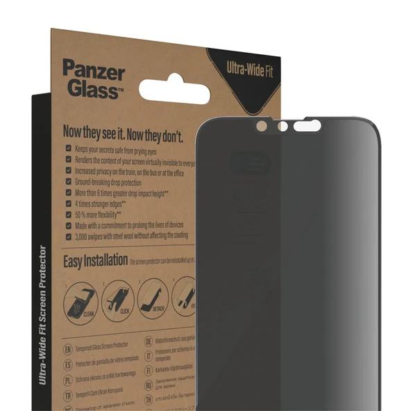 PanzerGlass iPhone 13 Pro UWF Hayalet Cam Ekran Koruyucu - 6