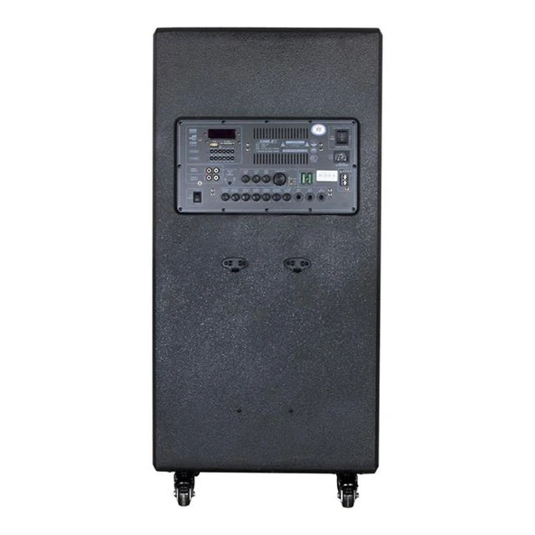 Shile SL-1612B İki El Mikrofonlu-Kumandalı USB/SD/BT/FM Taşınabilir Hoparlör - 3