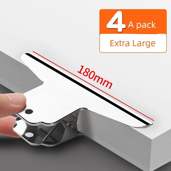 Büyük Boy Metal Klipsli Fatura Dosyası - 180mm/4