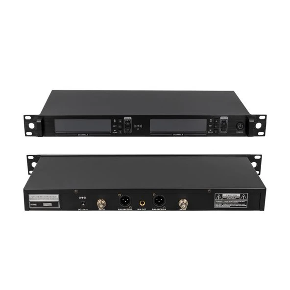 Magicvoice MV21633 2 El Tipi Mikrofonlu 100+100 Kanal Antenli Uhf-Pll Kablosuz Telsiz Mikrofon - 2