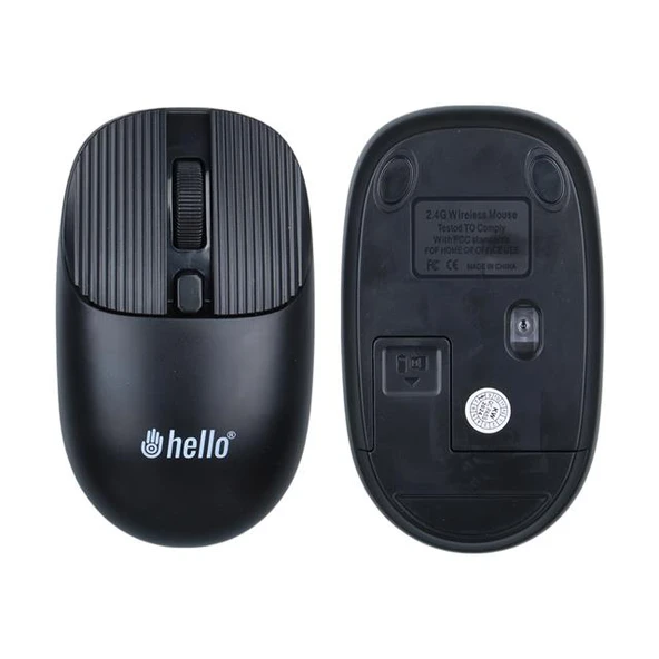 Hello HL-21808 Siyah 1000 DPI 2.4Ghz Kablosuz Bluetooth Mouse - 2