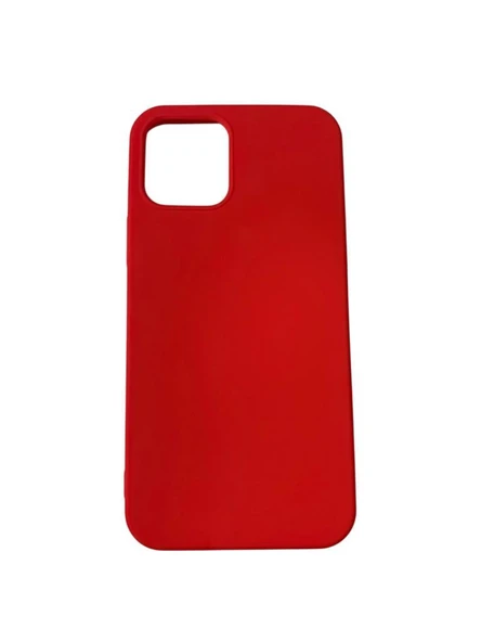 iPhone 12 ile Uyumlu Cappy Silikon Kılıf Kırmızı - 1