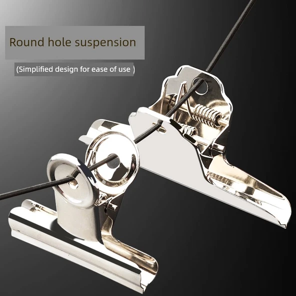 Büyük Boy Metal Klipsli Fatura Dosyası - 180mm/4 - 4