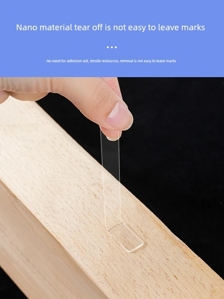 Düzensiz İki Taraflı Yapışkan Nano Etiketler - 1 Adet [10-20mm] 21 Etiket - Resim 4