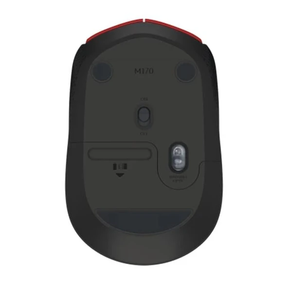 Logitech M171 USB Kırmızı Kablosuz Mouse - 3