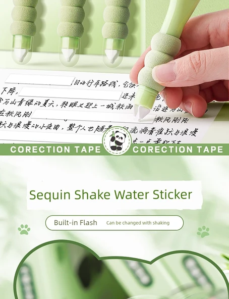 Yumuşak Tutma Su Etiketi Düzeltme Bandı - Gökkuşağı Pony + Sevimli Yunus 6 Paket/36 m - Resim 8