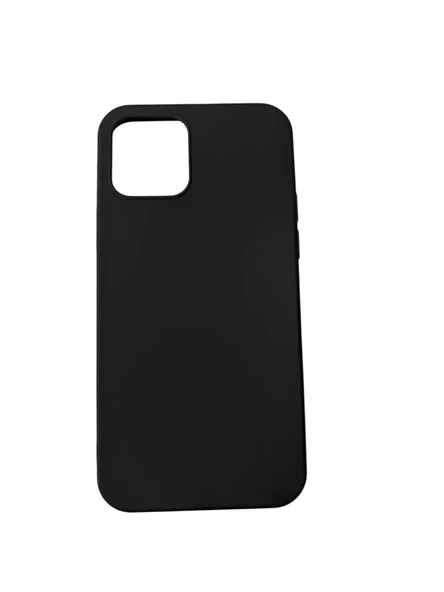 iPhone 12 ile Uyumlu Cappy Silikon Kılıf Siyah