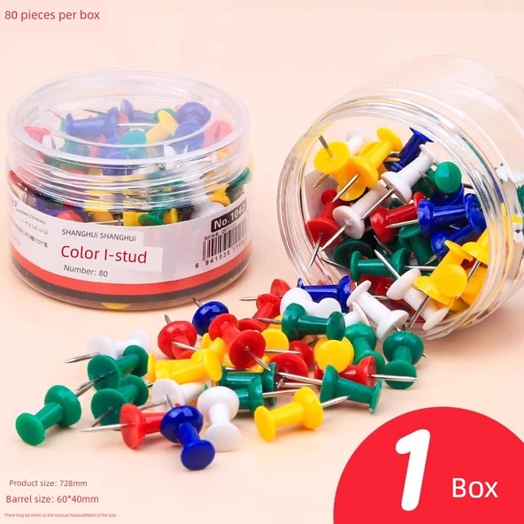 I Şeklinde İğne Taktik Pins - 80 Parça (1 Fıçı) ①