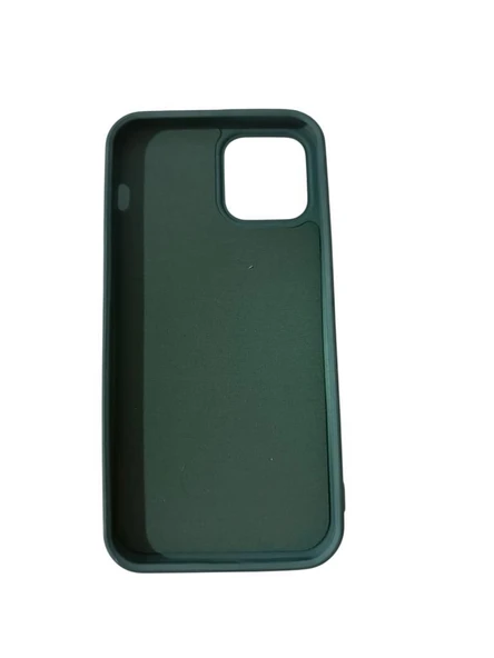 iPhone 12 ile Uyumlu Cappy Silikon Kılıf Yeşil - Resim 2