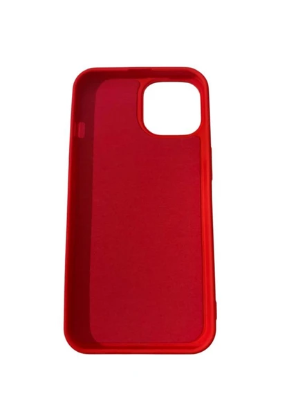 iPhone 14 ile Uyumlu Cappy Silikon Kılıf Kırmızı ürün görseli 1