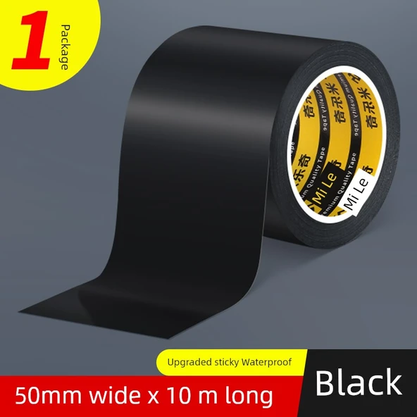 Su Geçirmez Mantar Önleyici Bant - 5cm x 10m - Siyah