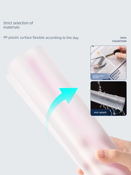A4 Depolama Kitabı - Kalınlaştırılmış - 10 Paket - Macaron Renk Sistemi - Su Damlası Çubuğu - 5 Renk - 10mm Arka Genişlik - 6