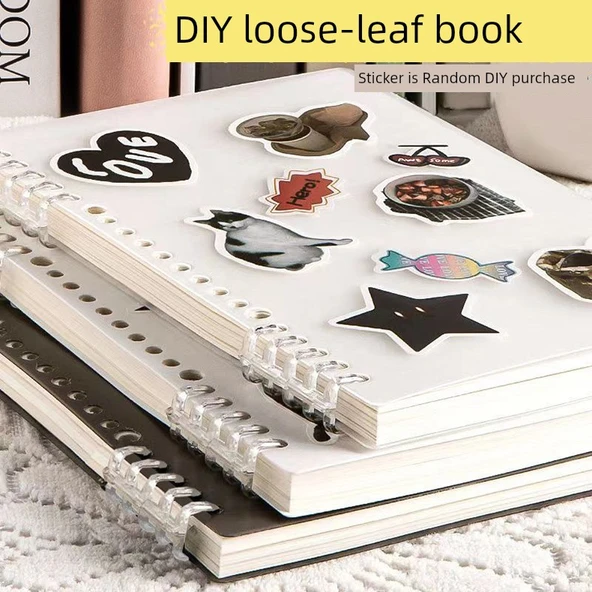 B5 A4 A5 Gevşek Yaprak Spiral Defter - Kareli 2 Kopya/240 Sayfa - 7