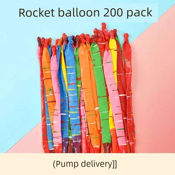Roket Balon 200'lü Paket (Pompa Dahil)