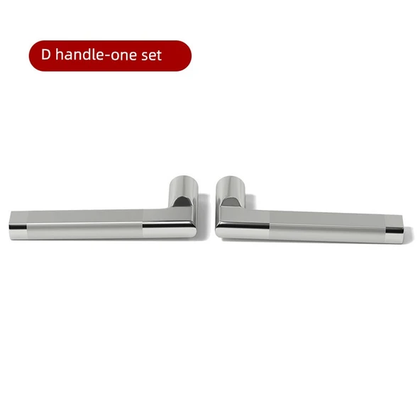 Paslanmaz Çelik Kapı Kolu Kilit Seti - D Sol + Sağ Set - 30mm-50mm Kapı Kalınlığı