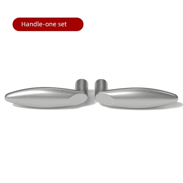 Paslanmaz Çelik Kapı Kolu Kilit Seti - I Sol + Sağ Set - 30mm-50mm Kapı Kalınlığı