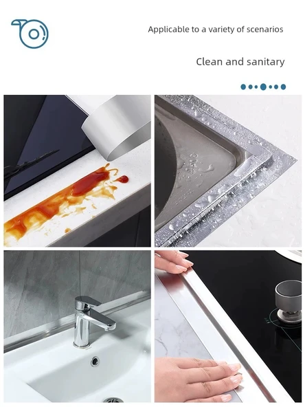 Su Geçirmez Mutfak Lavabo Sızdırmaz Bant - Ekstra Kalın Cam Elyaf 10 Metre x 3cm - 5