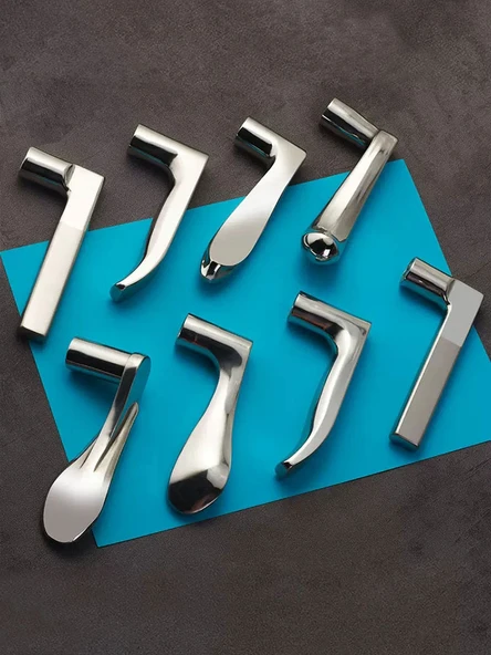 Paslanmaz Çelik Kapı Kolu Kilit Seti - F Bölüm Sağ - 30mm-50mm Kapı Kalınlığı - 2